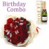 Birthday Package - Rose Bouquet + Moet Chandon Champagne
